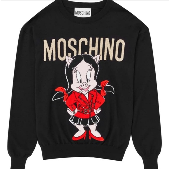 Authentic Moschino Petunia Pig 100% wool sweater. - Picture 1 of 7